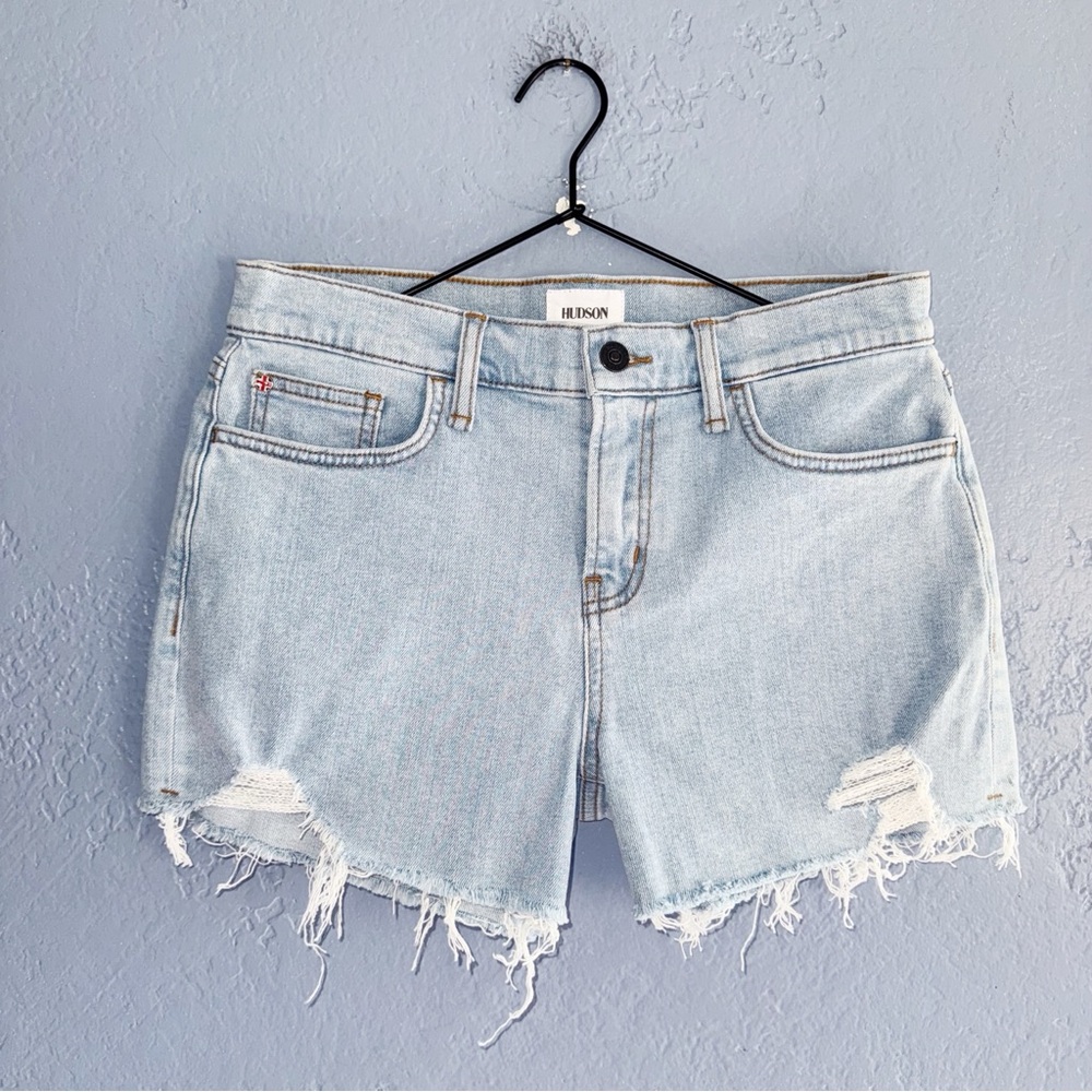 Hudson Jeans Light Wash Cutoff Gracie Shorts Size 27